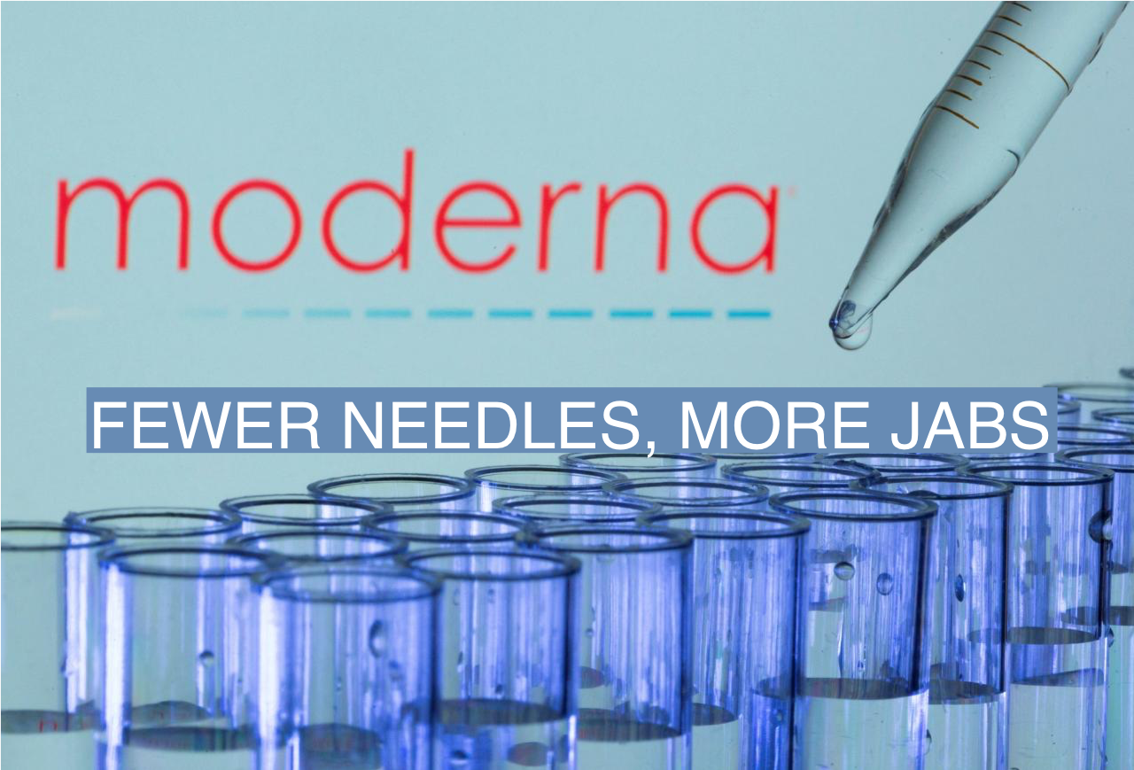 Moderna vaccine vials