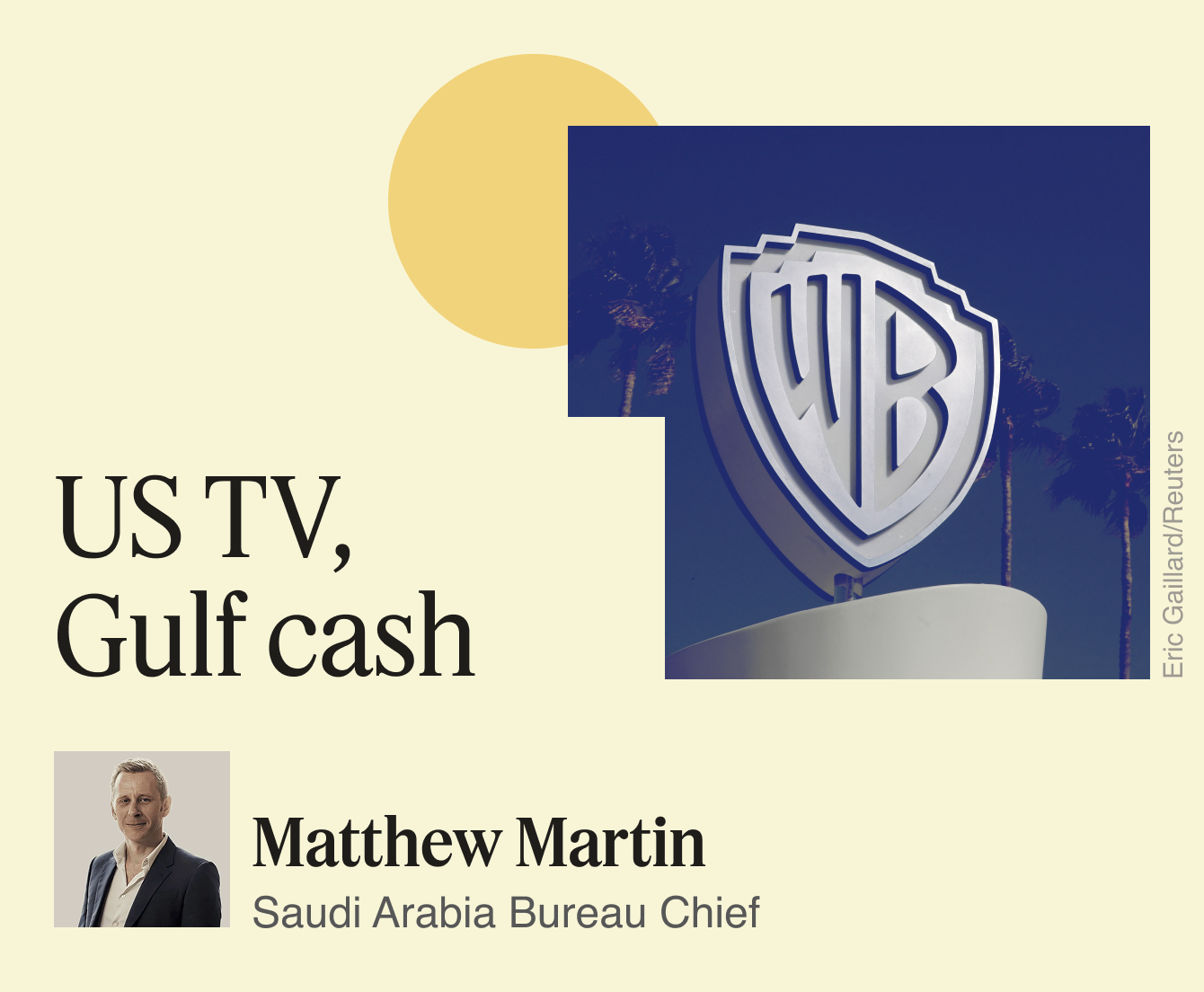 US TV, Gulf cash.
