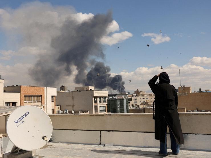 Smoke rises in Tehran