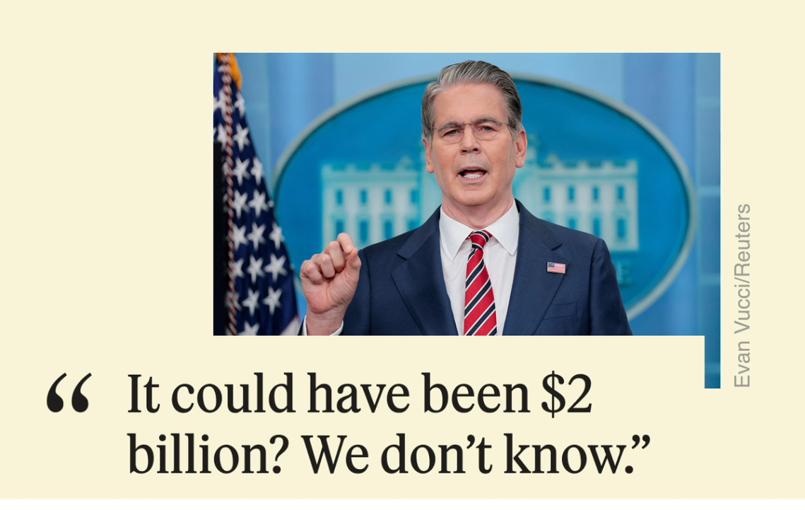 “It could have been $2 billion? We don’t know.”
