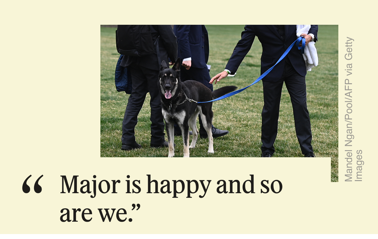 “Major is happy and so are we.”