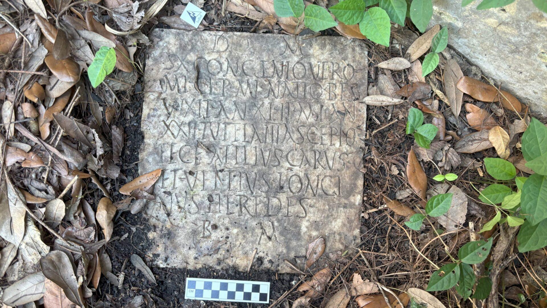 Sextus Congenius Verus’ grave marker.