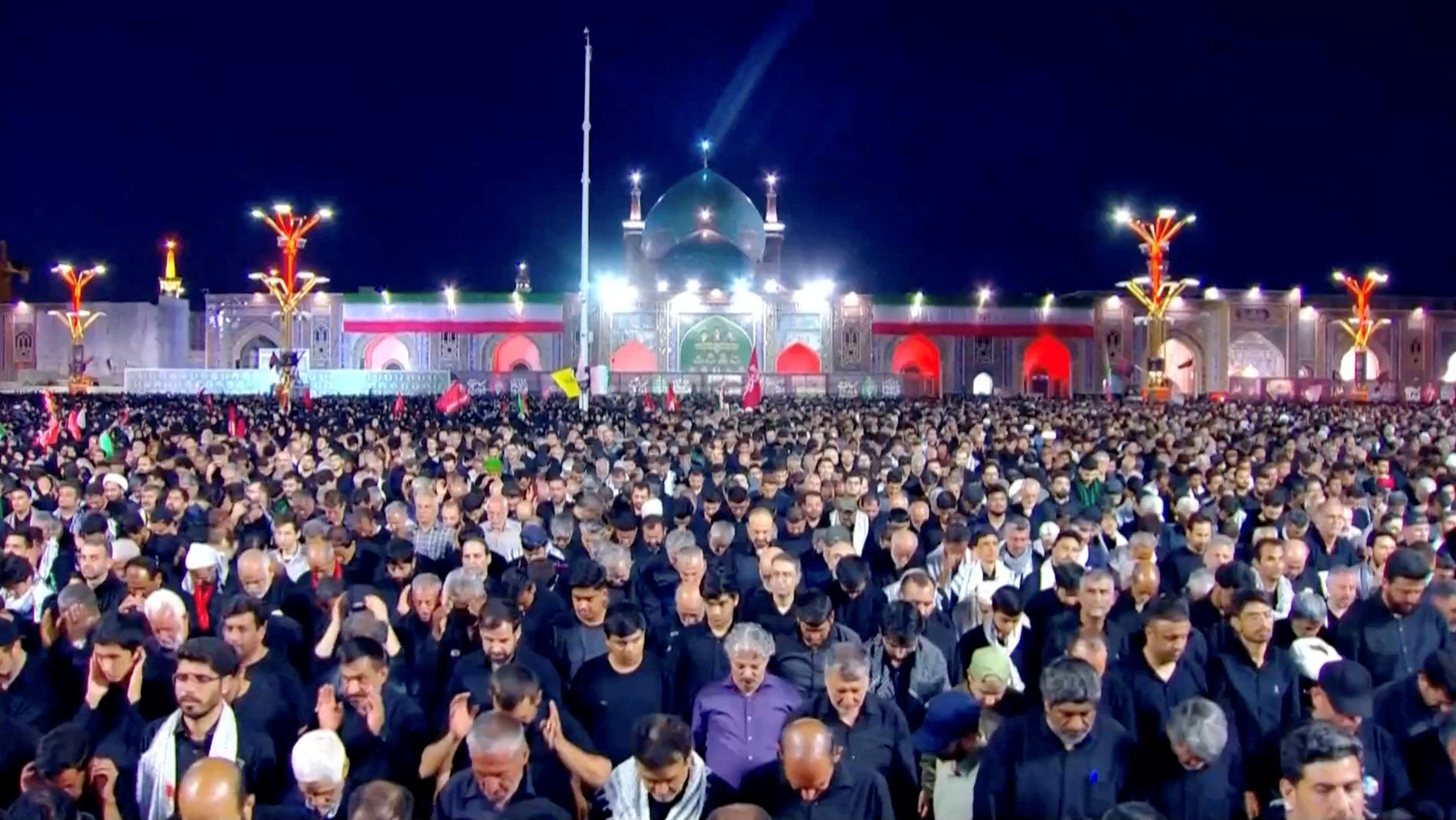 A photo from Khamenei’s funeral. 
