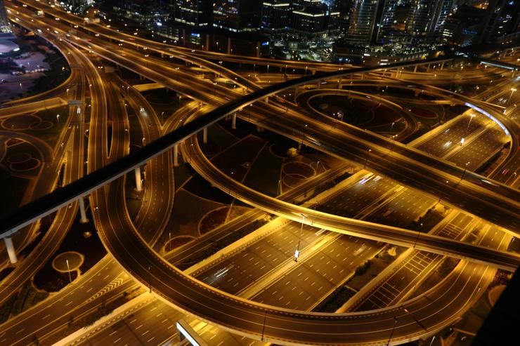 Sheikh Zayed Road in Dubai.
