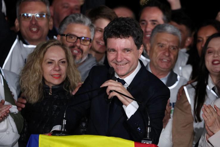 Nicușor Dan, the winner of Romania’s presidential election.