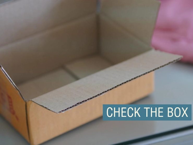 An empty cardboard box.