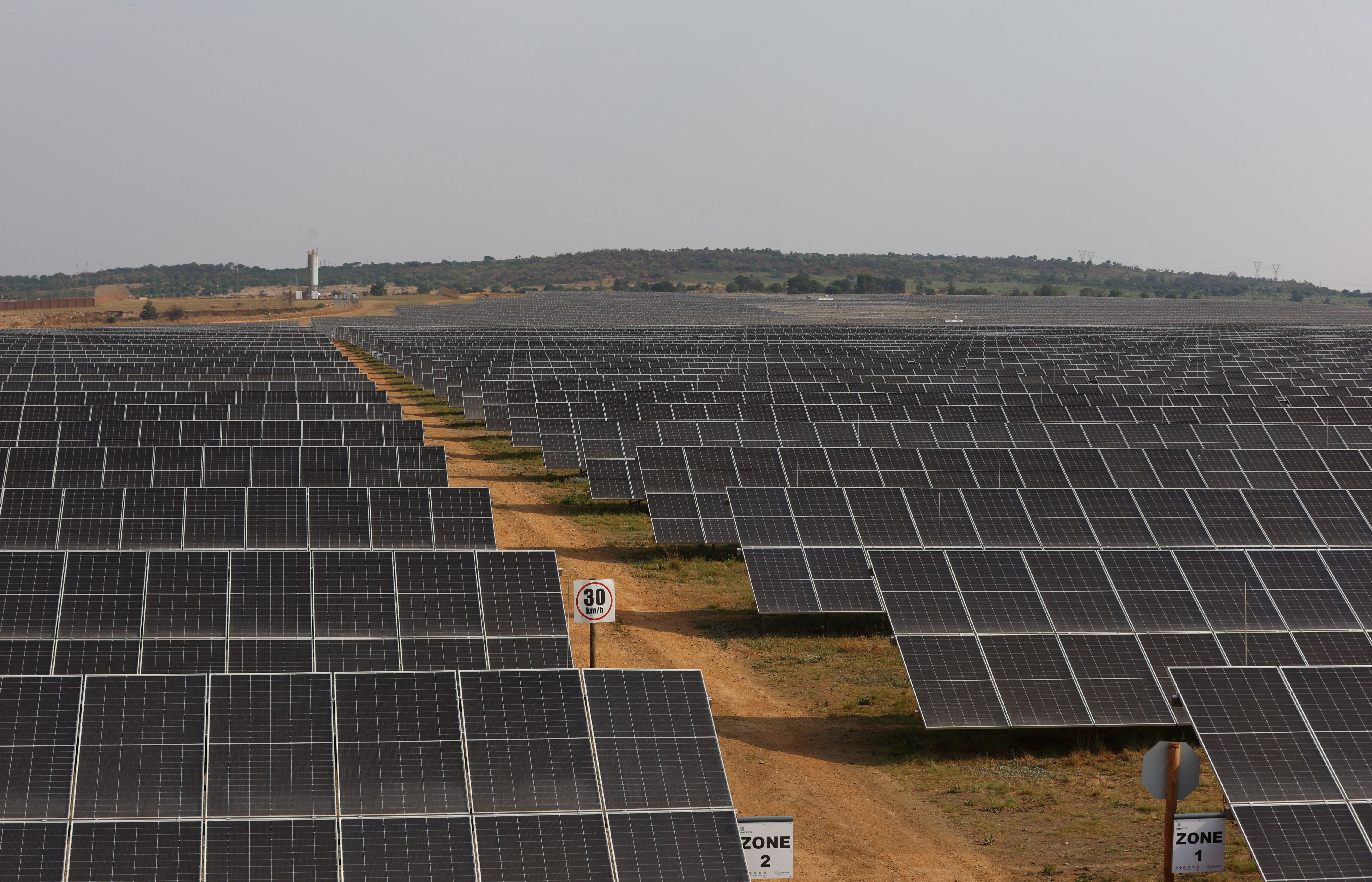 A solar plant in South Africa.