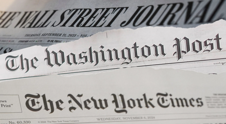 NYT/WSJ/WaPo mastheads
