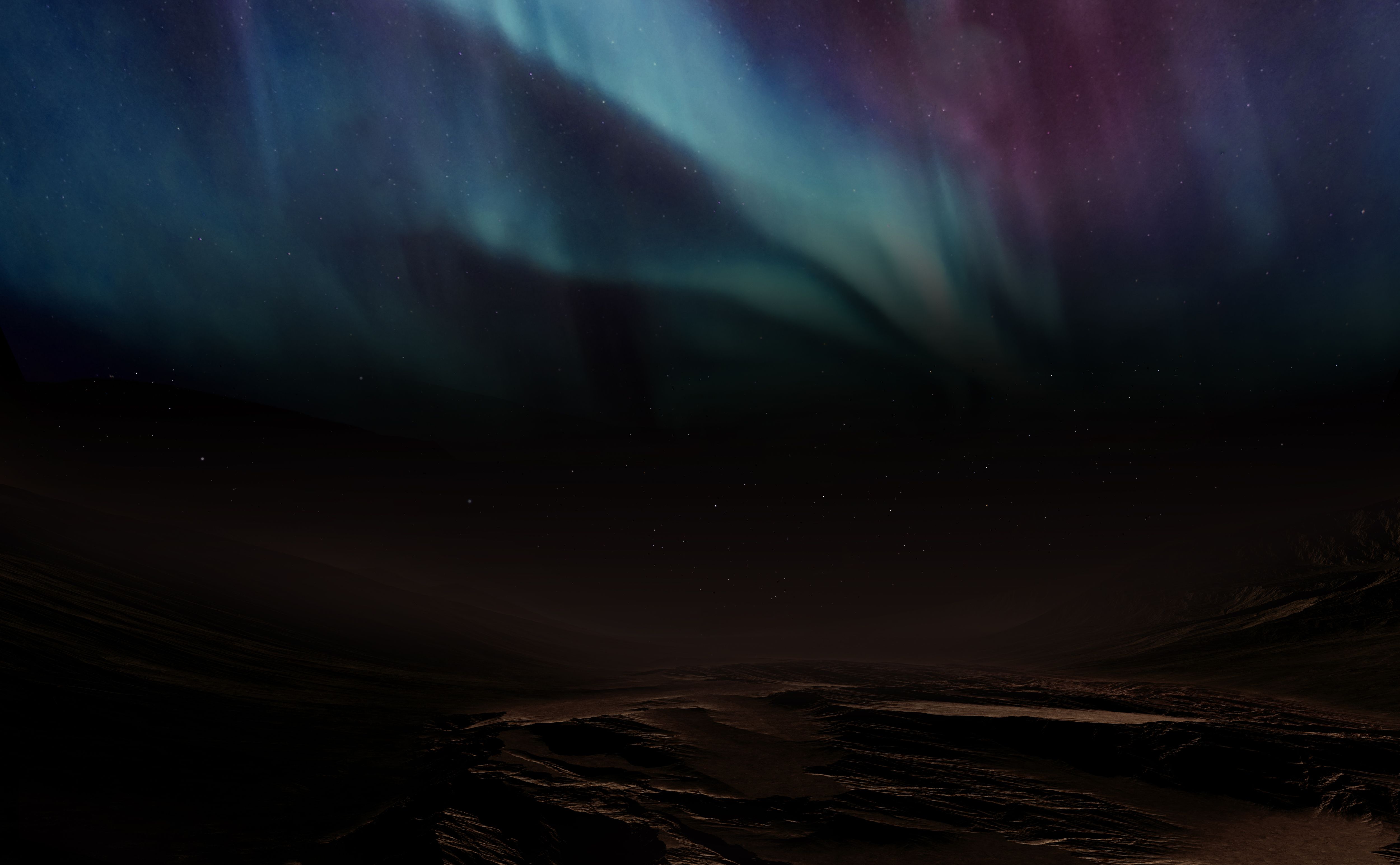 Aurora on Mars, captured by the Emirates Mars Mission – Hope Probe.