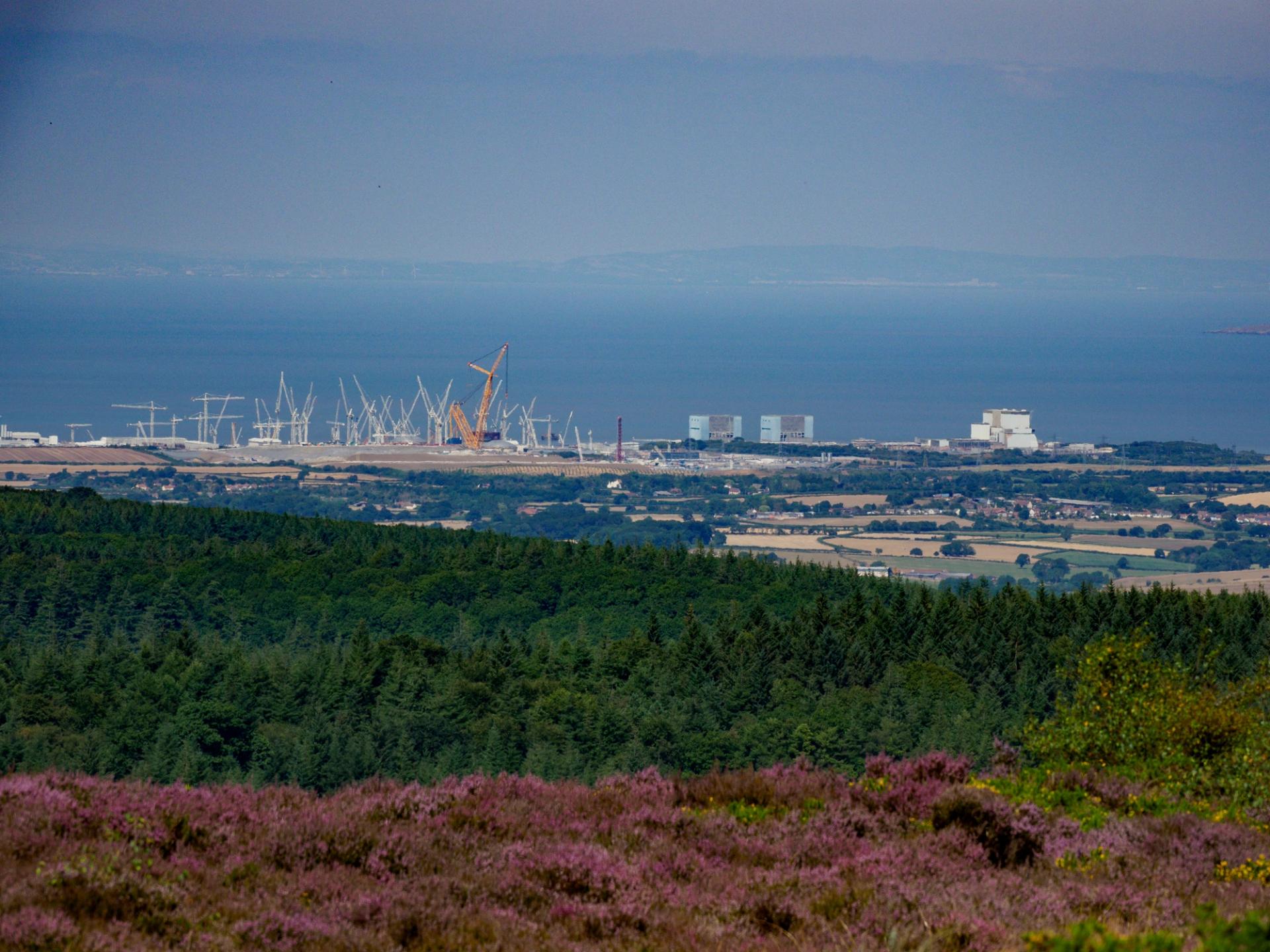 Hinkley Point C nuclear power plant under construction