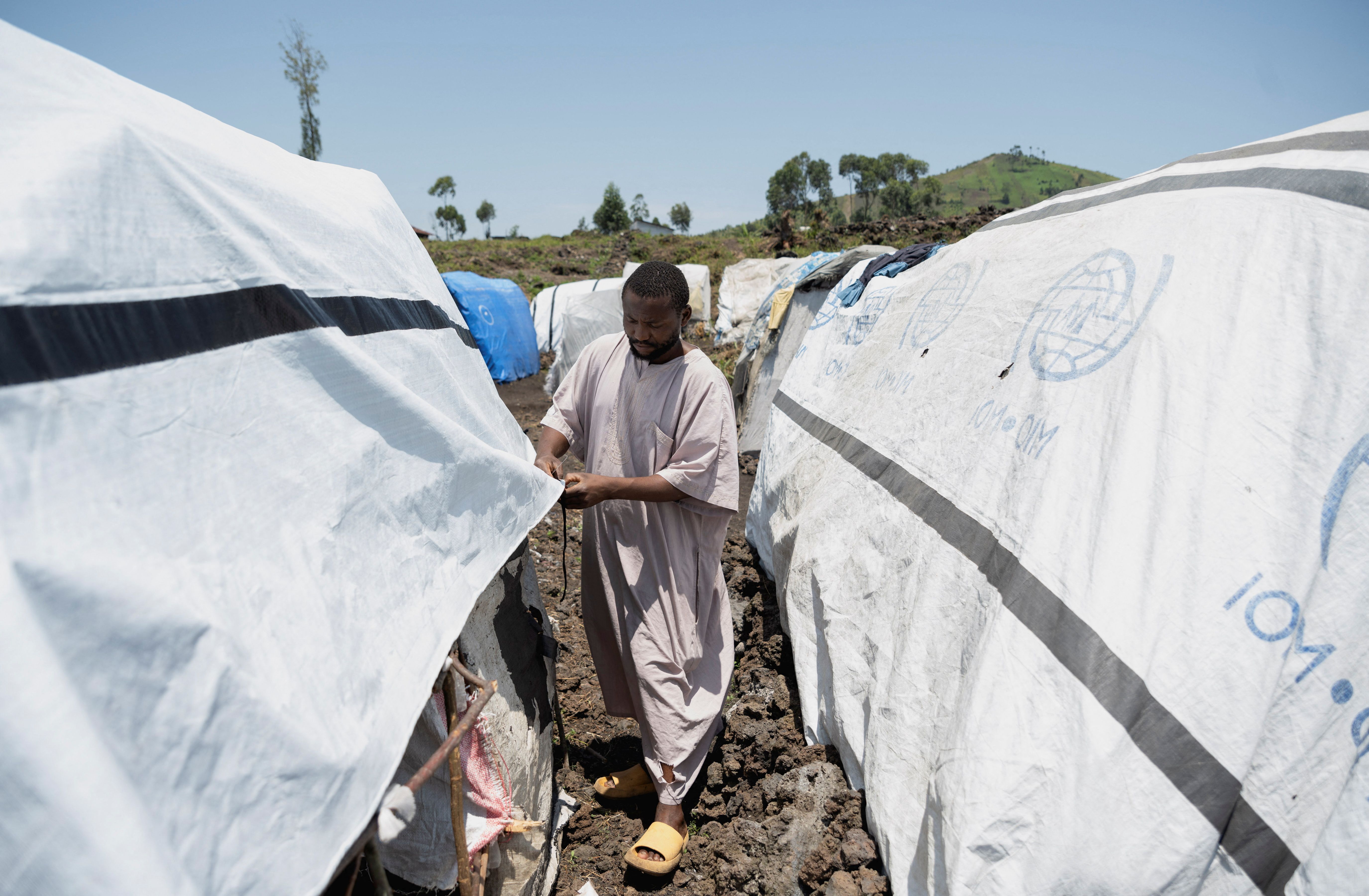 A camp for internally displaced people in the Democratic Republic of Congo. 