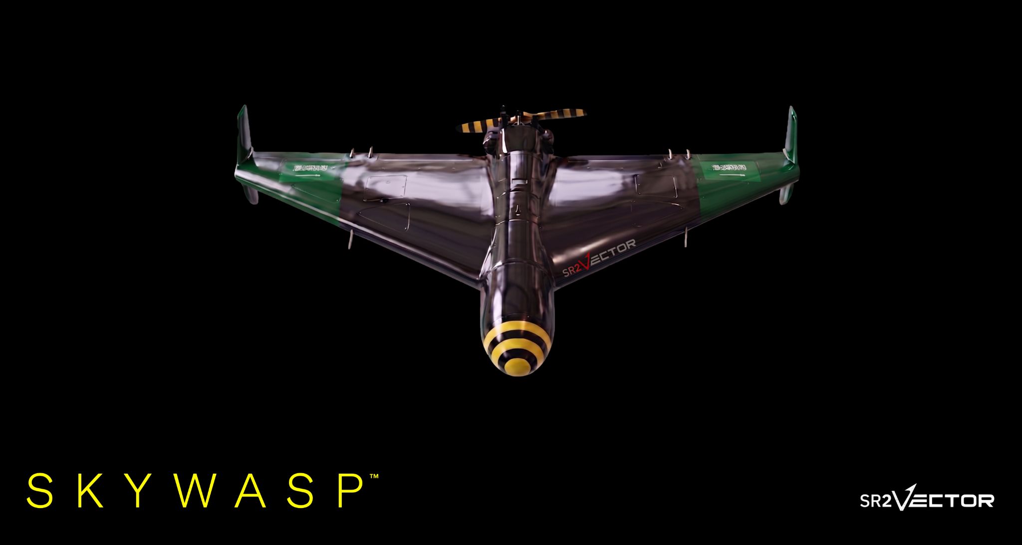 The SKYWASP one-way long range attack drone, which is capable of hitting targets up to 1,500 kilometers away.