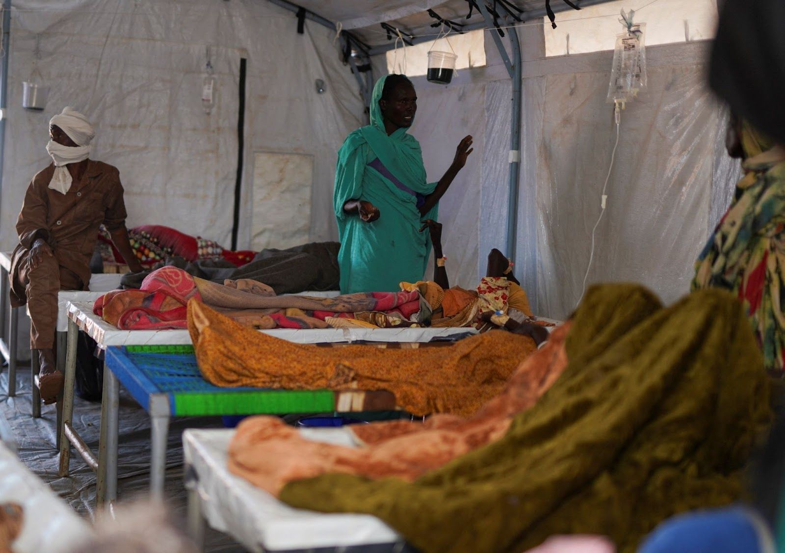 Cholera patients in Sudan. 