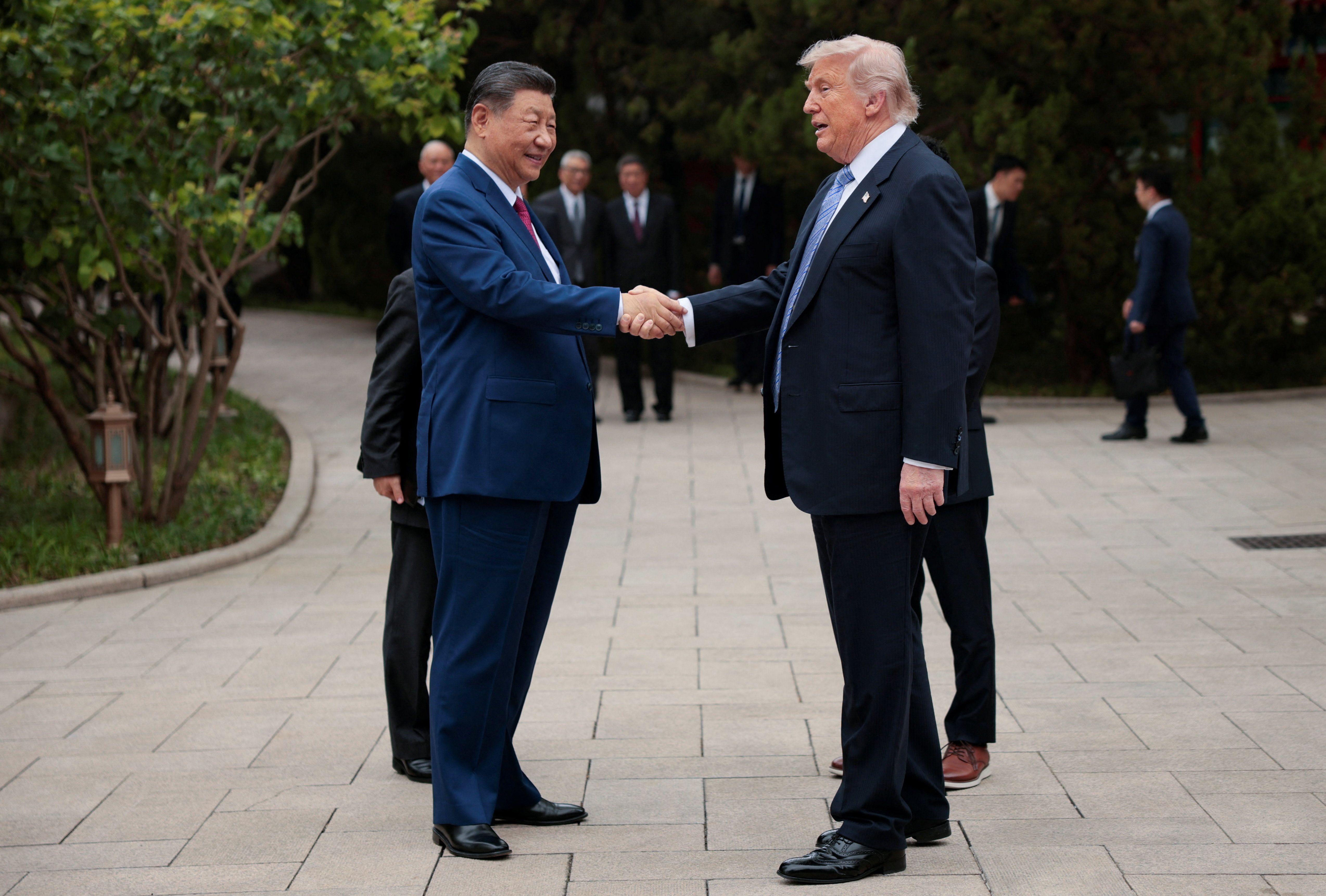Chinese leader Xi Jinping and US President Donald Trump