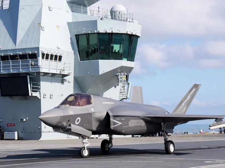 A British Royal Navy F-35B fighter aircraft