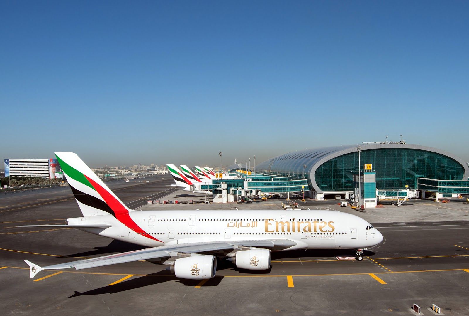 Emirates aircrafts.