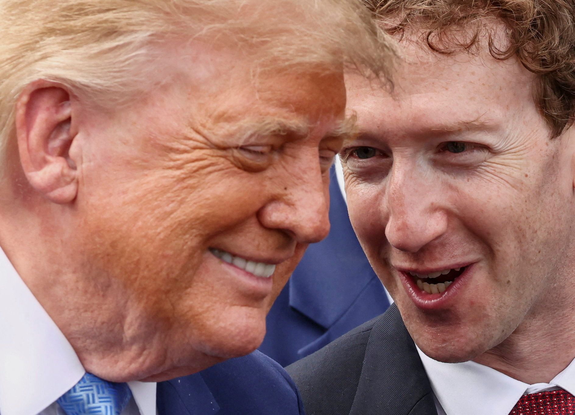 Donald Trump and Mark Zuckerberg 
