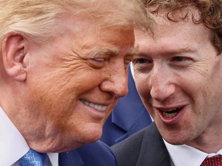 President Donald Trump and Meta CEO Mark Zuckerberg