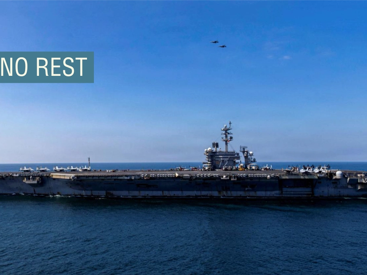 US Navy Nimitz-class aircraft carrier USS Abraham Lincoln underway during Operation Epic Fury on March 3, 2026