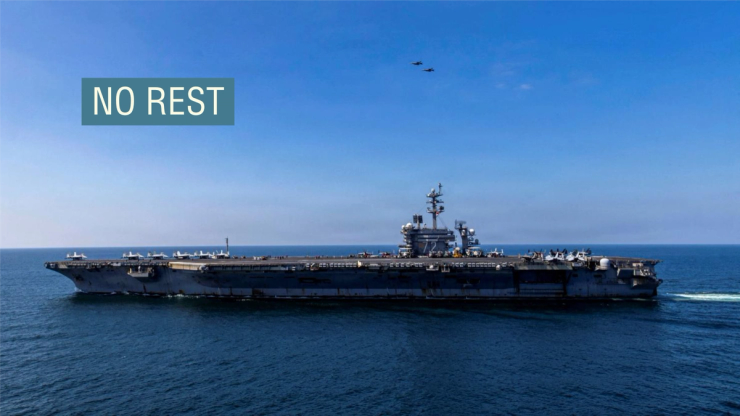 US Navy Nimitz-class aircraft carrier USS Abraham Lincoln underway during Operation Epic Fury on March 3, 2026