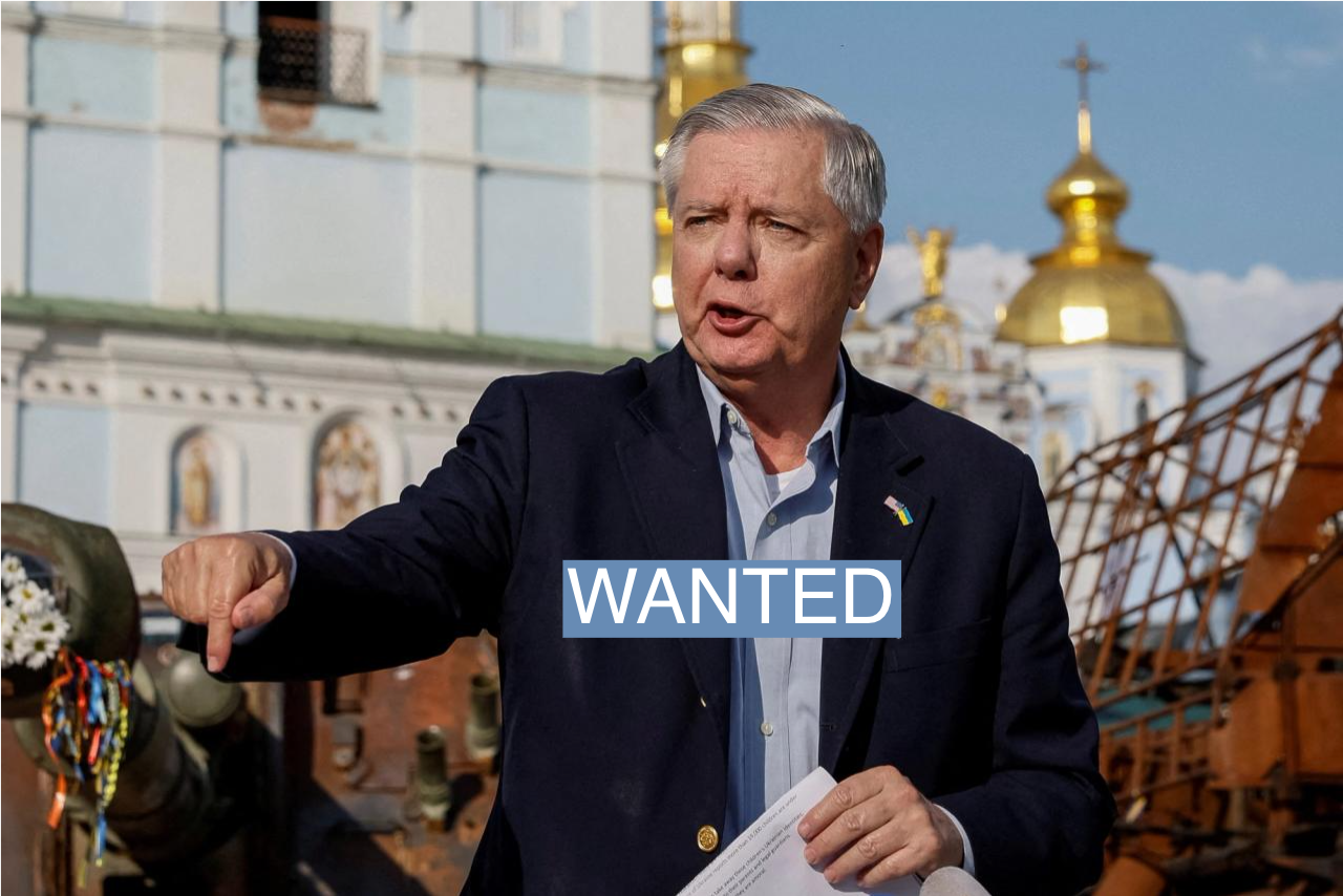 U.S. Senator Lindsey Graham speaks during an interview with media, as Russia’s attack on Ukraine continues, in Kyiv, Ukraine May 26, 2023. REUTERS/Alina Smutko