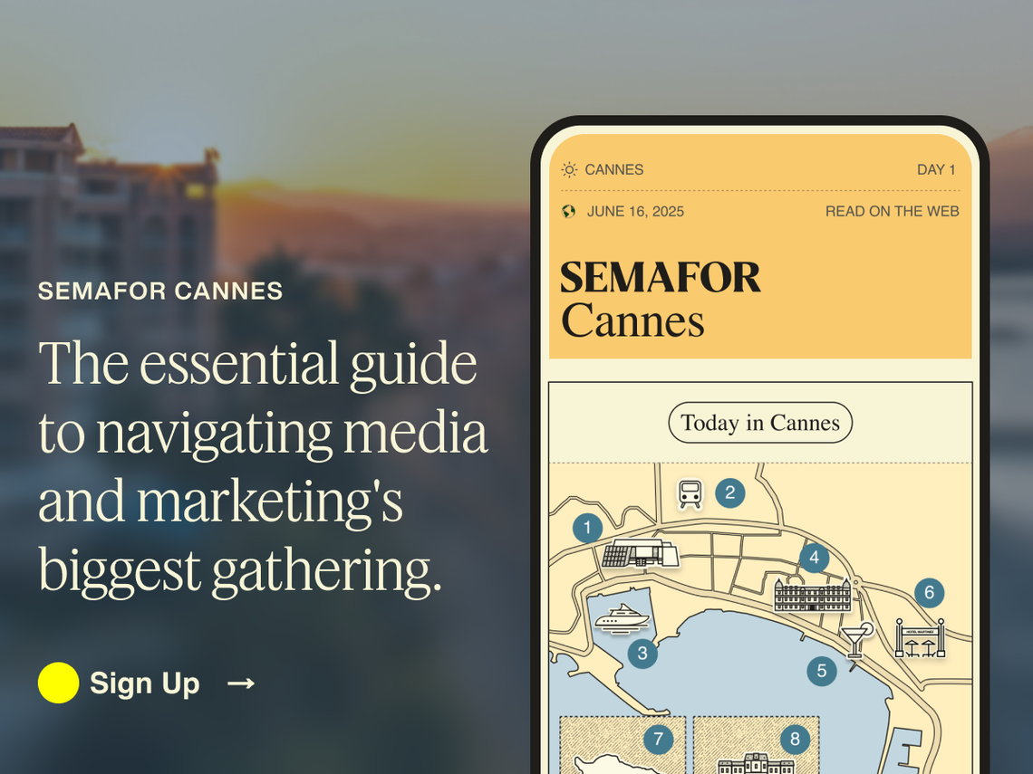 Semafor Cannes newsletter graphic.