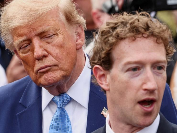Donald Trump and Mark Zuckerberg
