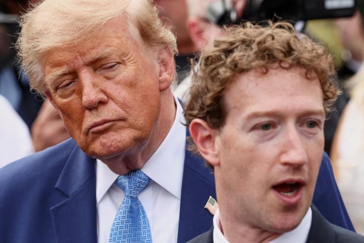 Donald Trump and Mark Zuckerberg