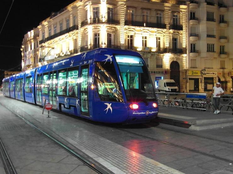 A tram in Montpellier.
