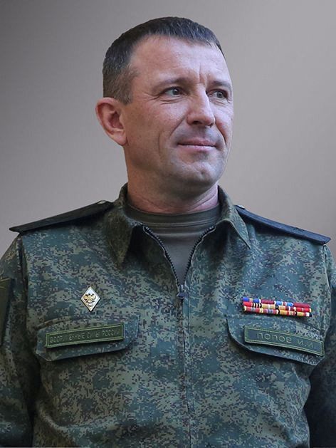 Major General Ivan Popov, who commanded Russia’s 58th Combined Arms Army, is seen in this image released on June 9, 2023. Russian Defence Ministry/Handout via REUTERS