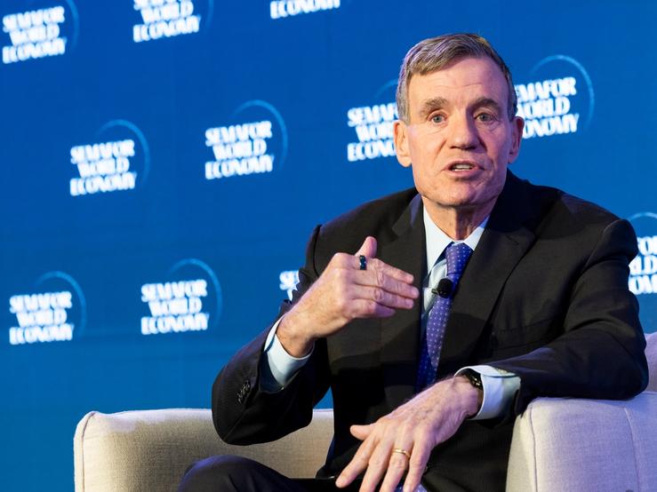 Senator Mark Warner (D-VA) at Semafor World Economy 2026.