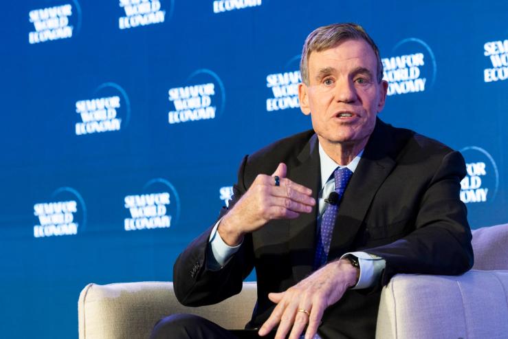 Senator Mark Warner (D-VA) at Semafor World Economy 2026.