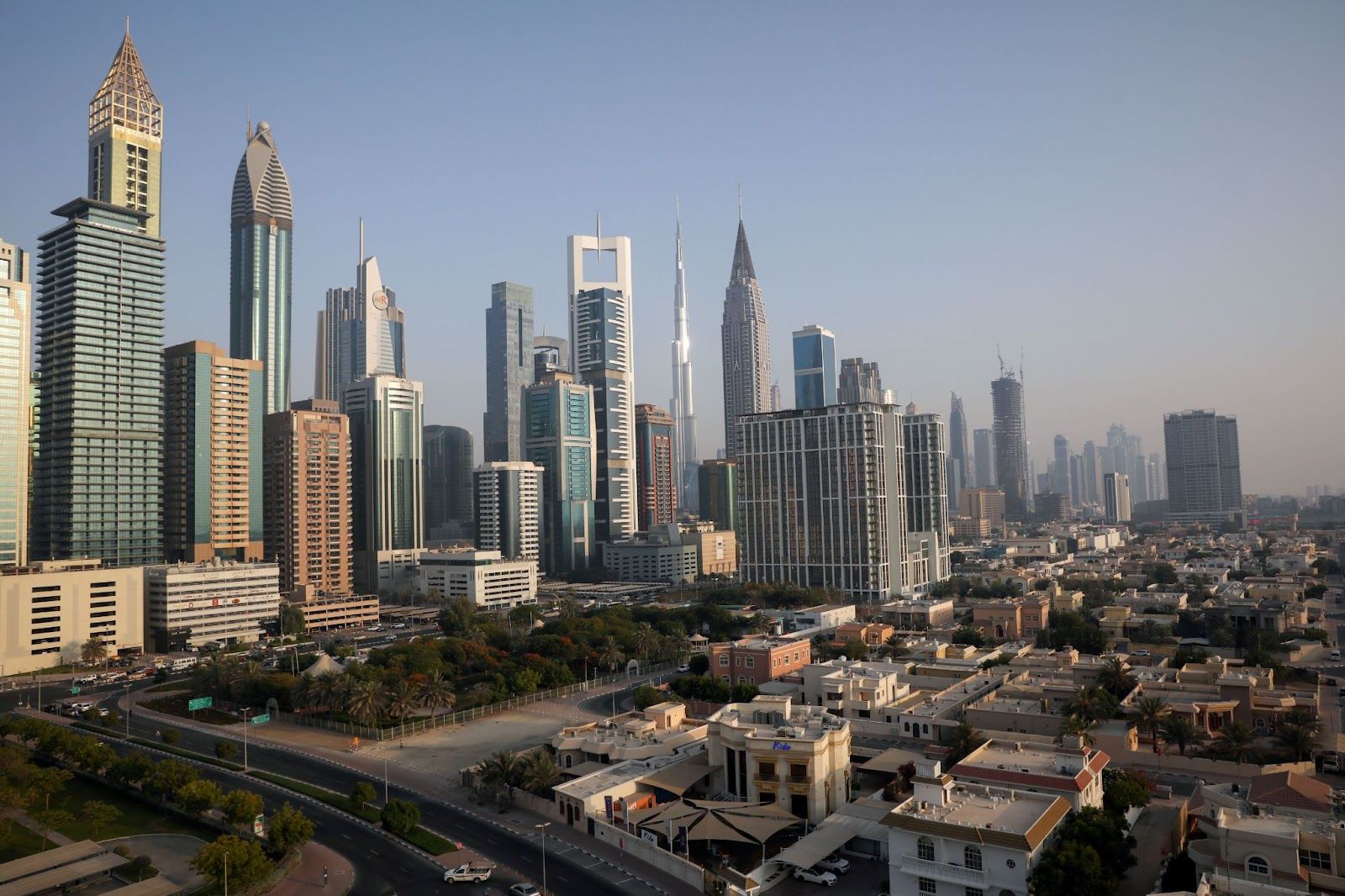 A general view of the Burj Khalifa and the downtown skyline in Dubai.