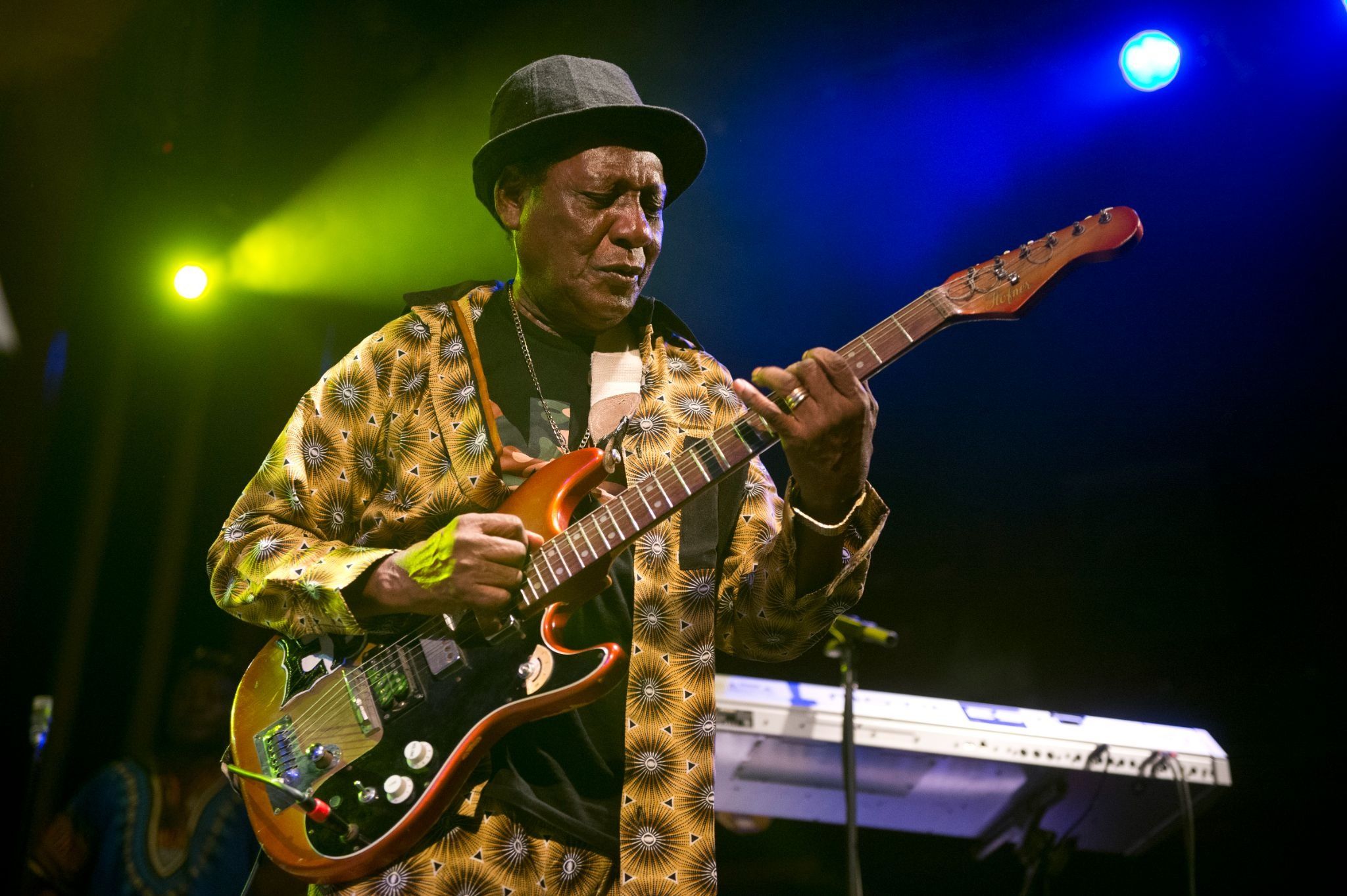 Ebo Taylor performing in Barcelona, Spain.