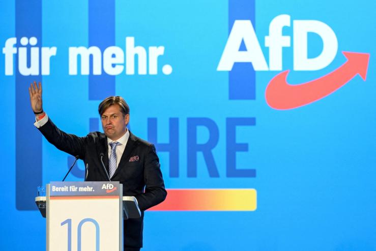 Maximilian Krah in 2023 at an AfD event.