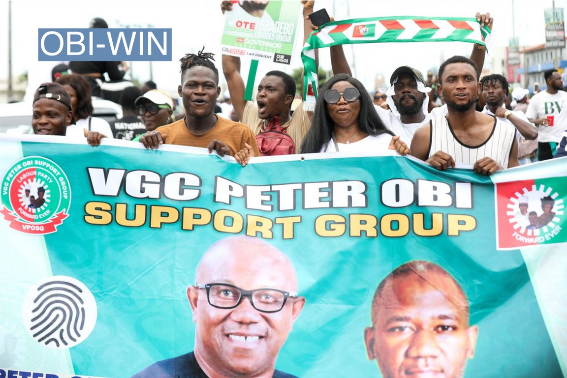 Obi supporters in Lagos