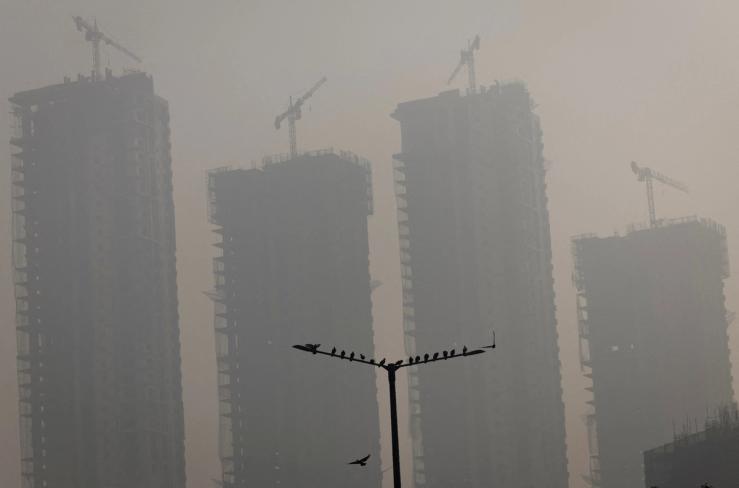 Air pollution in Noida.