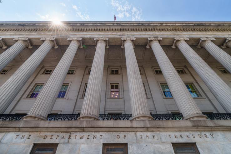 US Treasury Building.