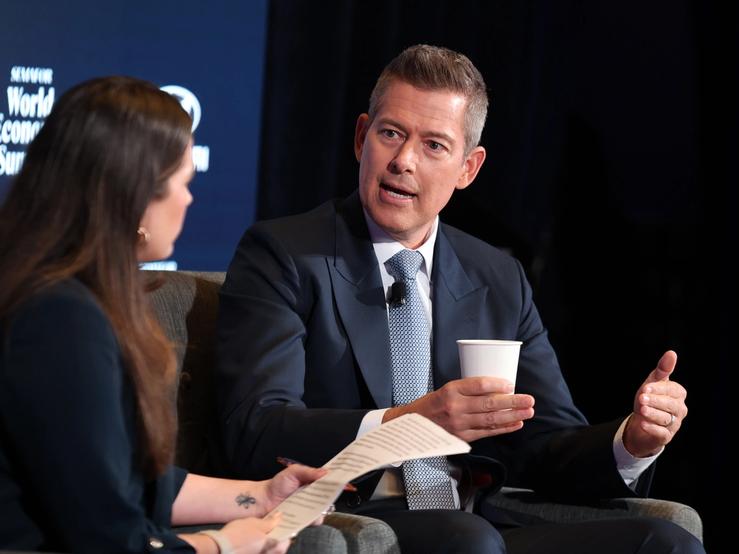Transportation Secretary Sean Duffy and Semafor’s Shelby Talcott.