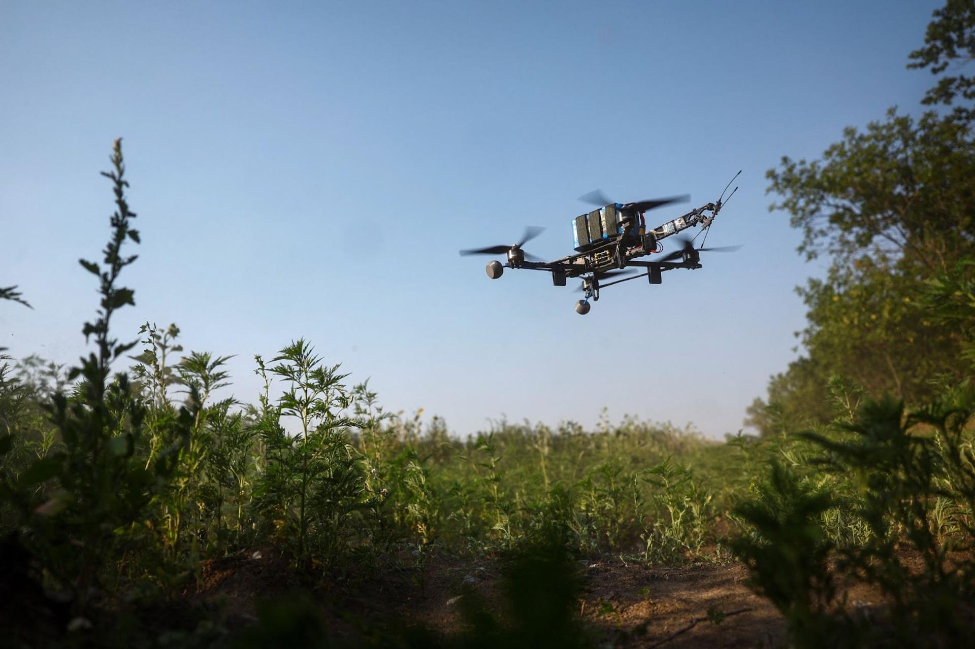A Ukrainian drone. 