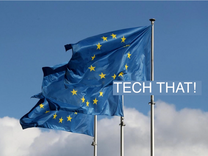 European Union flags