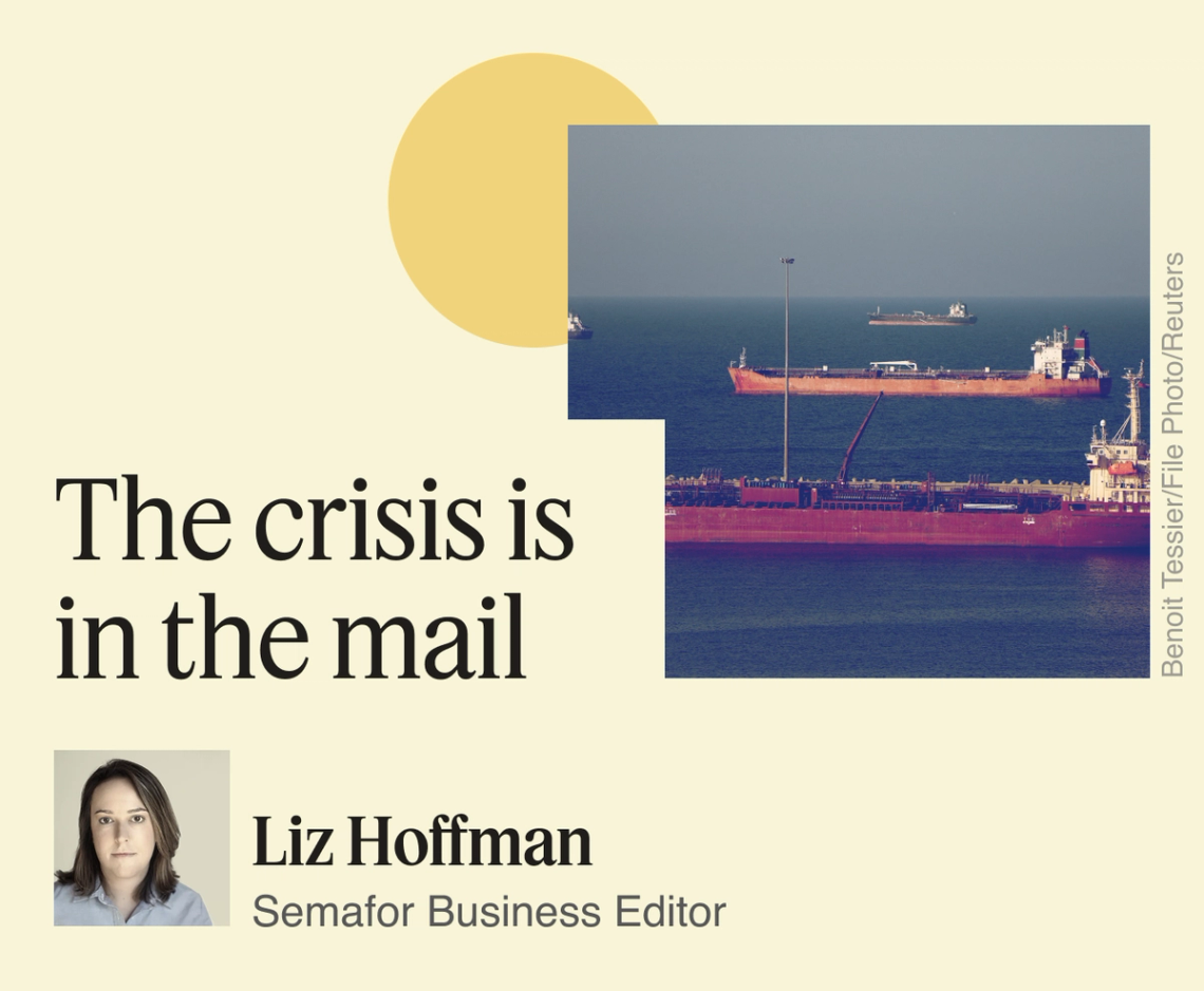 The crisis is in the mail.