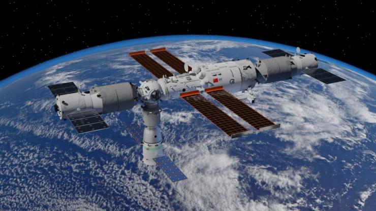 The Tiangong space station.