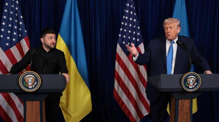 Zelenskyy and Trump.