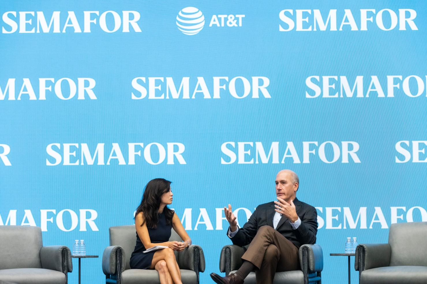 AT&T CEO John Stankey reflects on TimeWarner deal at Semafor event ...