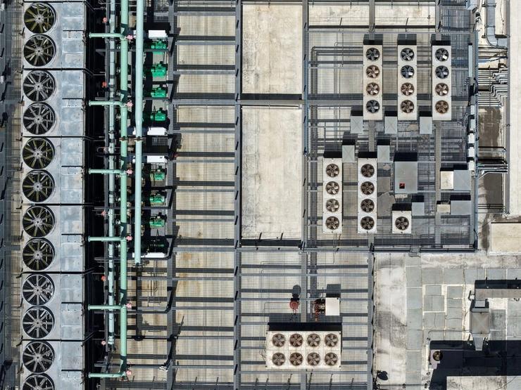 A data center from above