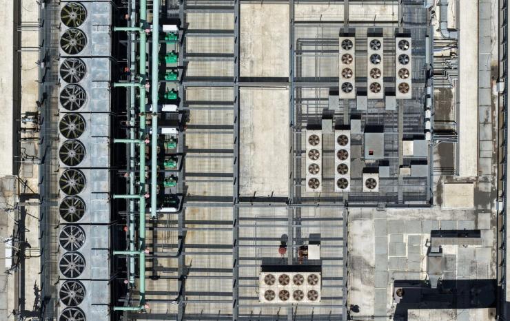 A data center from above