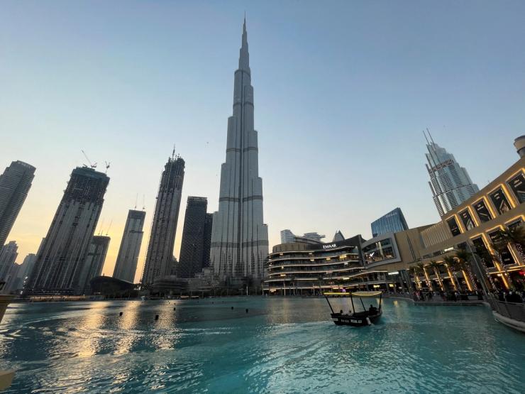 General view of the Burj Khalifa and the downtown skyline in Dubai.