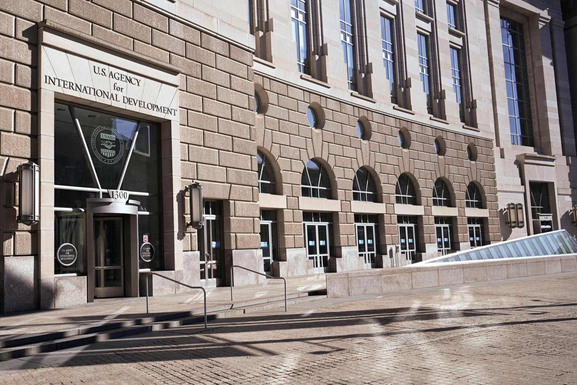 The USAID building in Washington, DC