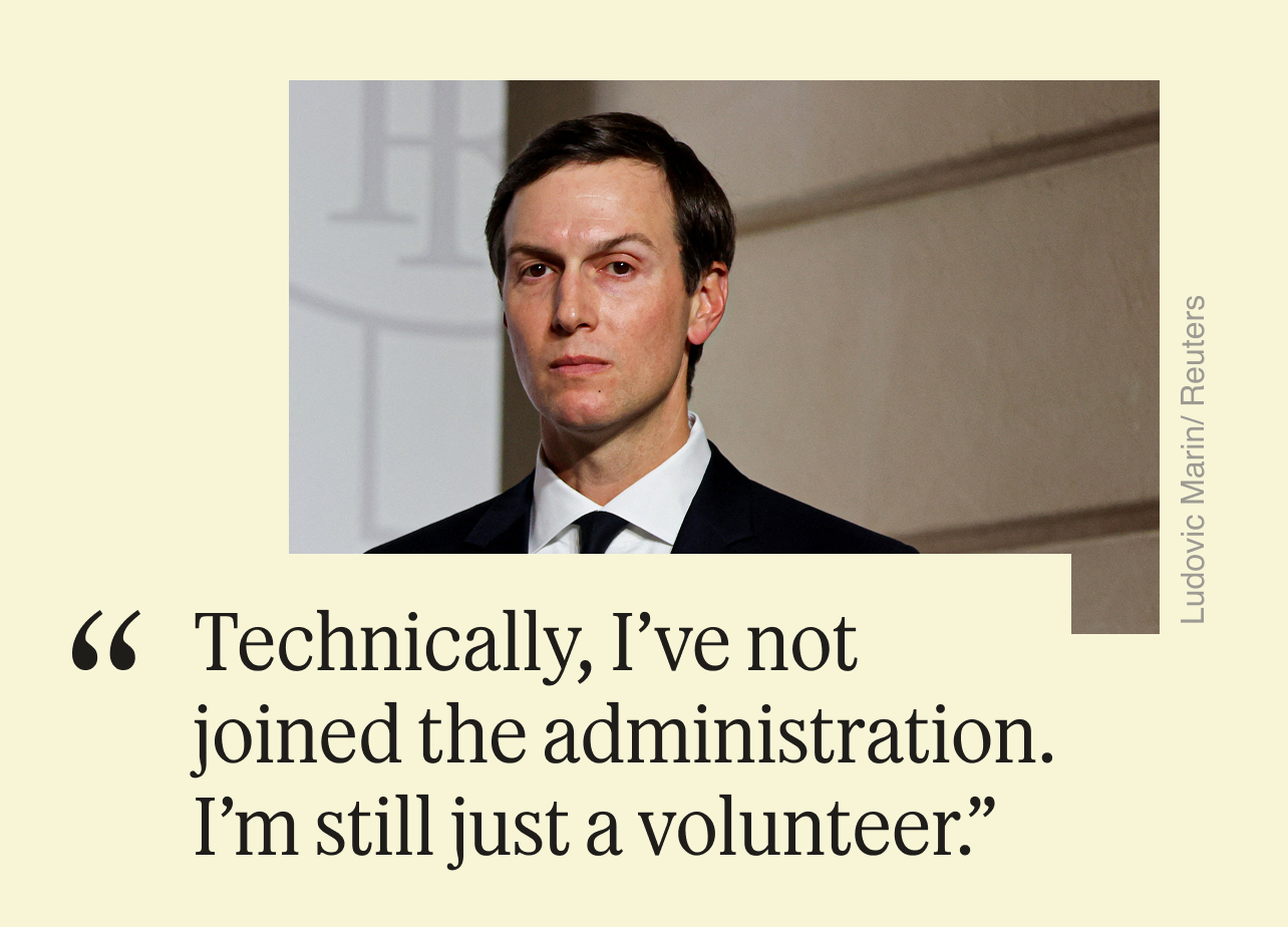 Semafor DC Quote of the Day: “Technically, I’ve not joined the administration. I’m still just a volunteer.”